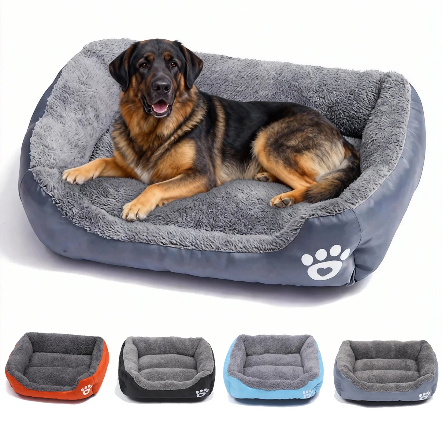 Premium Comfort Dog Bed - Washable & Warm
