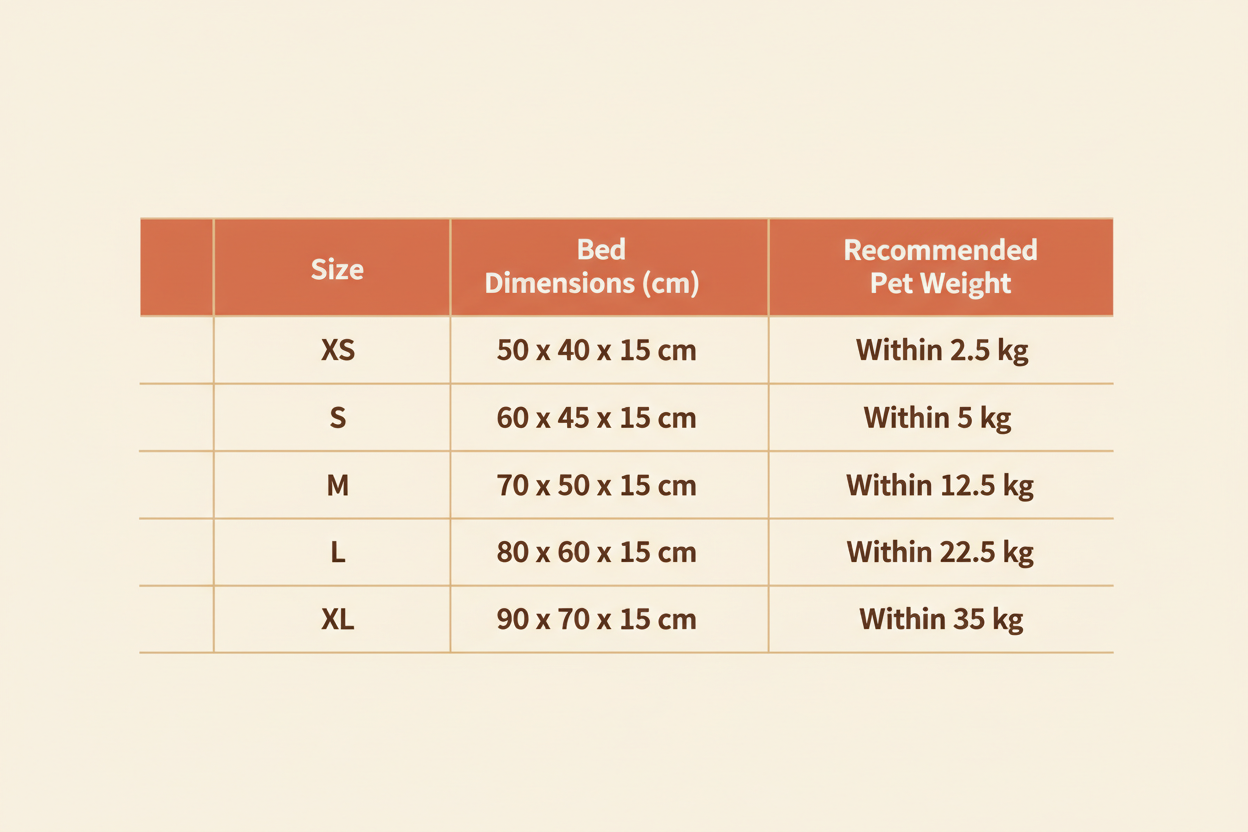 Dog Bed Size Guide - Complete